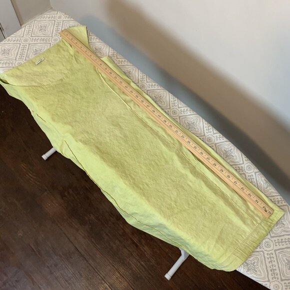 Annette Görtz Sz 34/4 US Sleeveless Bodycon Dress Linen Blend Stretch Lime Women - Picture 11 of 11